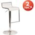 Carnegy Avenue 36.25 in. White Bar Stool (Set of 2)