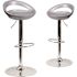 Carnegy Avenue 38.75 in. Silver Bar Stool (Set of 2)