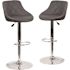 Carnegy Avenue 41.75 in. Gray Bar Stool (Set of 2)