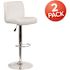 Carnegy Avenue 44.75 in. White Bar Stool (Set of 2)