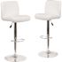 Carnegy Avenue 44.75 in. White Bar Stool (Set of 2)