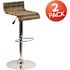 Carnegy Avenue 36.25 in. Brown Bar Stool (Set of 2)