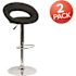 Carnegy Avenue 40.75 in. Black Bar Stool (Set of 2)