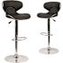 Carnegy Avenue 43 in. Black Bar Stool (Set of 2)
