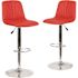 Carnegy Avenue 45.5 in. Red Bar Stool (Set of 2)