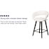 Carnegy Avenue 33.25 in. White Bar Stool (Set of 2)