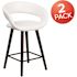 Carnegy Avenue 33.25 in. White Bar Stool (Set of 2)