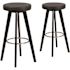 Carnegy Avenue 30 in. Black Bar Stool (Set of 2)