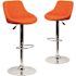 Carnegy Avenue 41.75 in. Orange Bar Stool (Set of 2)