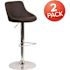 Carnegy Avenue 41.5 in. Brown Bar Stool (Set of 2)