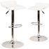 Carnegy Avenue 34 in. White Bar Stool (Set of 2)