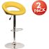 Carnegy Avenue 40.75 in. Yellow Bar Stool (Set of 2)