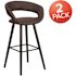 Carnegy Avenue 39 in. Brown Bar Stool (Set of 2)