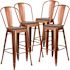 Carnegy Avenue 46 in. Copper Bar Stool (Set of 4)