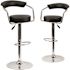 Carnegy Avenue 42.25 in. Black Bar Stool (Set of 2)