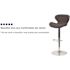Carnegy Avenue 42.25 in. Charcoal Fabric Bar Stool (Set of 2)
