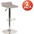 Carnegy Avenue 35.25 in. Gray Bar Stool (Set of 2)