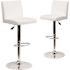 Carnegy Avenue 43.75 in. White Bar Stool (Set of 2)