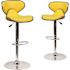 Carnegy Avenue 43 in. Yellow Bar Stool (Set of 2)