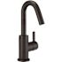 Gerber Amalfi Single Hole Single-Handle Bathroom Faucet with 50/50 Touch Down Drain Included 1.2 GPM in Satin Black