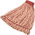 Rubbermaid Commercial Products Web Foot Orange Blend Large Shrinkless String Mop Head with 5 in. Head Band