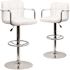 Carnegy Avenue 33.25 in. White Bar Stool (Set of2)