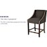 Carnegy Avenue 24 in Charcoal Fabric Bar Stool (Set of 2)
