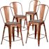 Carnegy Avenue 24 in Copper Bar Stool (Set of 4)