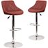 Carnegy Avenue 32 in Burgundy Bar Stool (Set of 2)