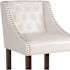 Carnegy Avenue 30 in White Leather Bar Stool (Set of 2)