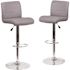 Carnegy Avenue 34.5 in Gray Bar Stool (Set of 2)