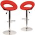 Carnegy Avenue 32.75 in Red Bar Stool (Set of 2)