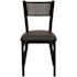 Carnegy Avenue Black Vinyl Seat/Black Metal Frame Restaurant Chairs (Set of 2)