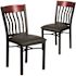 Carnegy Avenue Mahogany Restaurant Chairs (Set of 2)