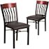 Carnegy Avenue Mahogany Restaurant Chairs (Set of 2)