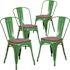 Carnegy Avenue Green Restaurant Chairs (Set of 4)