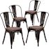 Carnegy Avenue Black Restaurant Chairs (Set of 4)
