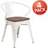 Carnegy Avenue White Restaurant Chairs (Set of 4)
