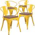 Carnegy Avenue Yellow Restaurant Chairs (Set of 4)