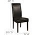 Carnegy Avenue Black Leather Dining Chairs (Set of 2)