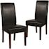 Carnegy Avenue Black Leather Dining Chairs (Set of 2)
