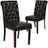 Carnegy Avenue Black Leather Dining Chairs (Set of 2)