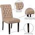 Carnegy Avenue Beige Leather Dining Chairs (Set of 2)