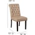 Carnegy Avenue Beige Leather Dining Chairs (Set of 2)