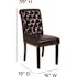 Carnegy Avenue Brown Leather Dining Chairs (Set of 2)