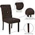 Carnegy Avenue Brown Fabric Dining Chairs (Set of 2)