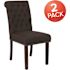 Carnegy Avenue Brown Fabric Dining Chairs (Set of 2)