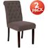 Carnegy Avenue Dark Gray Fabric Dining Chairs (Set of 2)