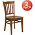 Carnegy Avenue Cherry Wood Seat/Cherry Wood Frame Restaurant Chairs (Set of 2)