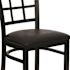 Carnegy Avenue Black Vinyl Seat/Black Metal Frame Restaurant Chairs (Set of 2)